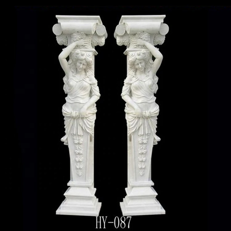 Egypt beige marble roman pillars
