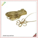 Elastic gift tied ribbon and bow for decoration and holiday