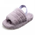 Elastic strap soft sheepskin lightweight plat airy cozy womens fluff YEAH fur ug slide slippers