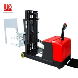 Electric stacker forklift with paper roll clamp standard height 1600mm