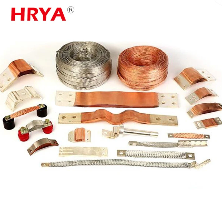 Electric wire china supplier flat braided earthing copper strip copper braid