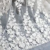 Elegant design bridal lace fabric 3d for wedding tulle fabric with pearls french lace wedding dress fabric