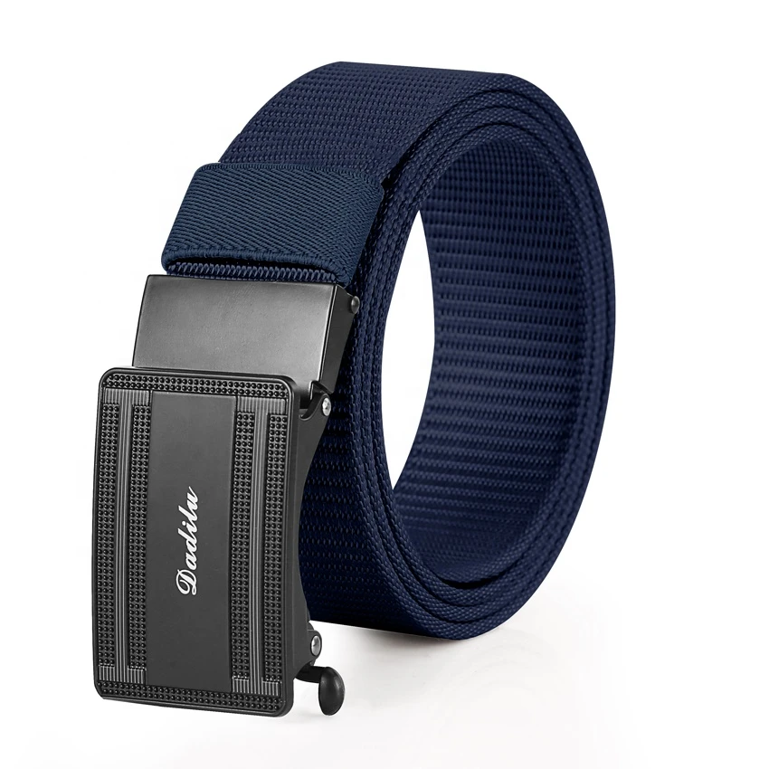 Elegant Pattern Automatic Buckle Braided Belt Tactical Outdoor Waist Men Belt Add Thickness Military Nylon Belt
