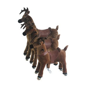 elk horse rider moving toy mechanisms walking ride for the mall