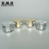 Empty round acrylic cream jar 15g 20g 30g 50g silver cosmetic jar