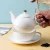 Import European style ceramic coffee cup and saucer sickle Phnom Penh tea set bubble teapot home coffee cup saucer milk jug custom from China