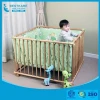 European Wooden Kids Play Center Yard adjustable Baby Playpen bed