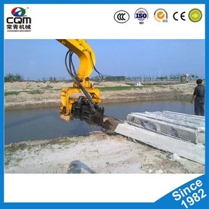 Excavator Mounted Hydraulic Vibrating Post Pile Driver