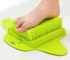 Exfoliating Foot Scrub Brush with Shower Hook Luxurious Spa Massaging Foot Scrub Brush for Bath and Shower Removes Dry Callused