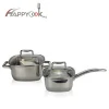 Export hot sale 16/20cm stainless steel cookware set