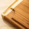Extra Large 18 x 12 inches Organic Bamboo Cutting Board and Serving Tray with Drip Groove