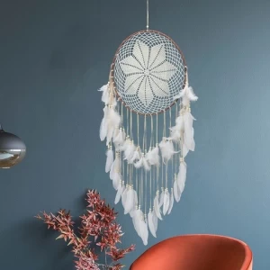 Extra Large DIY Artwork Folk Art Hand Woven Hanging Feather Dream Catcher
