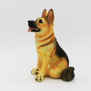 Factory Custom made best home decoration gift figurine polyresin Ornament wold dog Statue
