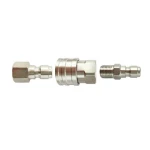 Factory Custom Universal Stainless Steel Adapter Male And Female Fitting Pressure Washer Quick Adapter Connector 3 Pieces Sets