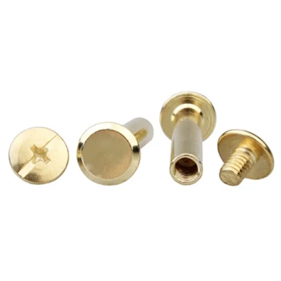 Factory Customized Brass Chicago Binding Post Screw for Leather Belt