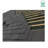 [factory direct ] 40x25 50X25 60X30cm  china low Calcium Natural unfading  no rusty black slate stone roofing tiles