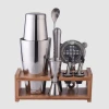 Factory direct 800ml stainless steel bar set tools cocktail with stand
