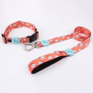 Factory direct polyester supreme dog collar and leash