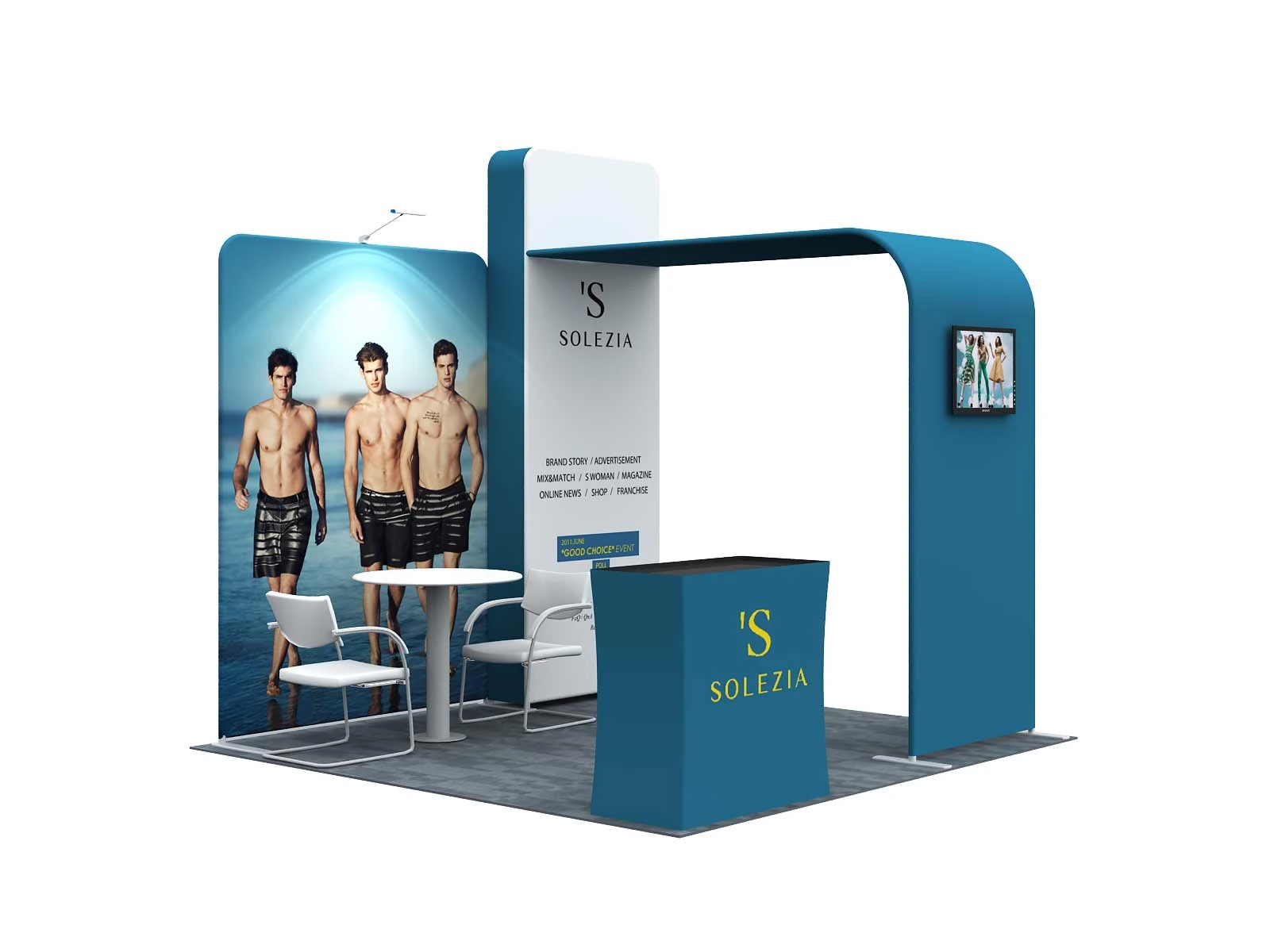 Factory direct supplier exhibition booth 10x20 exhibit trading display