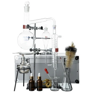 factory direct supply essential oil distillation apparatus herbal extract equipment set laboratory glassware set