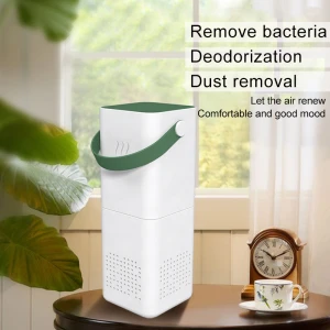 Factory own mold USB mini Air Purifier for Home Allergies and Pets Hair Smokers in Bedroom with True HEPA Filter,RK-W30