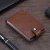 Import Factory Price Aluminium RFID Card Case Pull Tab PU Leather Wallet With Money Clip from China