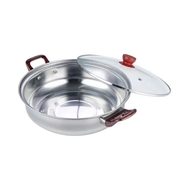 Factory price soup pot metal stainless steel Chinese cooking hot pot