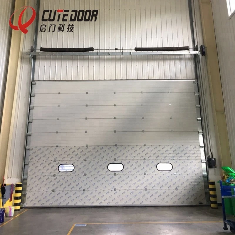 Factory supply high quality safely automatic sectional industrial garage sliding door