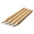 Import Factory Supply Non Toxic Promotional Short Hexagonal Raw Wood HB Pencil from China