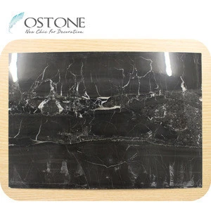 Factory Supply Various Size 0.8-1mm Black Superthin Cut Natural Marble