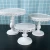 Import Factory Wholesale 3 Tier Metal White Round Wedding Cake Stand from China