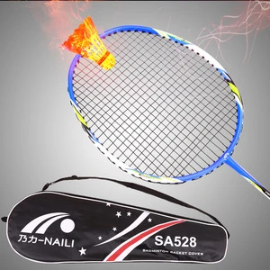 Factory wholesale high quality top NAILI Aluminum carbon fibre badminton racket