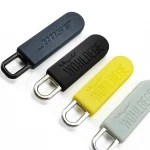 Factory wholesale PVC zipper slider custom plastic For Garment Bags rubber 3D zipper puller
