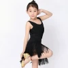 Fancy New Design Girls Practice Performance Clothing Children Dancewear Tassel Costume For Latin Performance wear Belly Dance