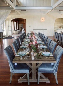 Farmhouse style wedding wood rustic folding dining table