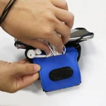 Fashion 360 Rotatable  armband bag sport wallet cell  phone holder cases with earphone holder