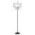 Import fashion and luxury modern  K9 crystal floor standing lamp from China