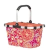 Fashion Design Shopping Baskets Supermarket 600D Polyester Folding Trolley Cart Shopping Baskets Bag