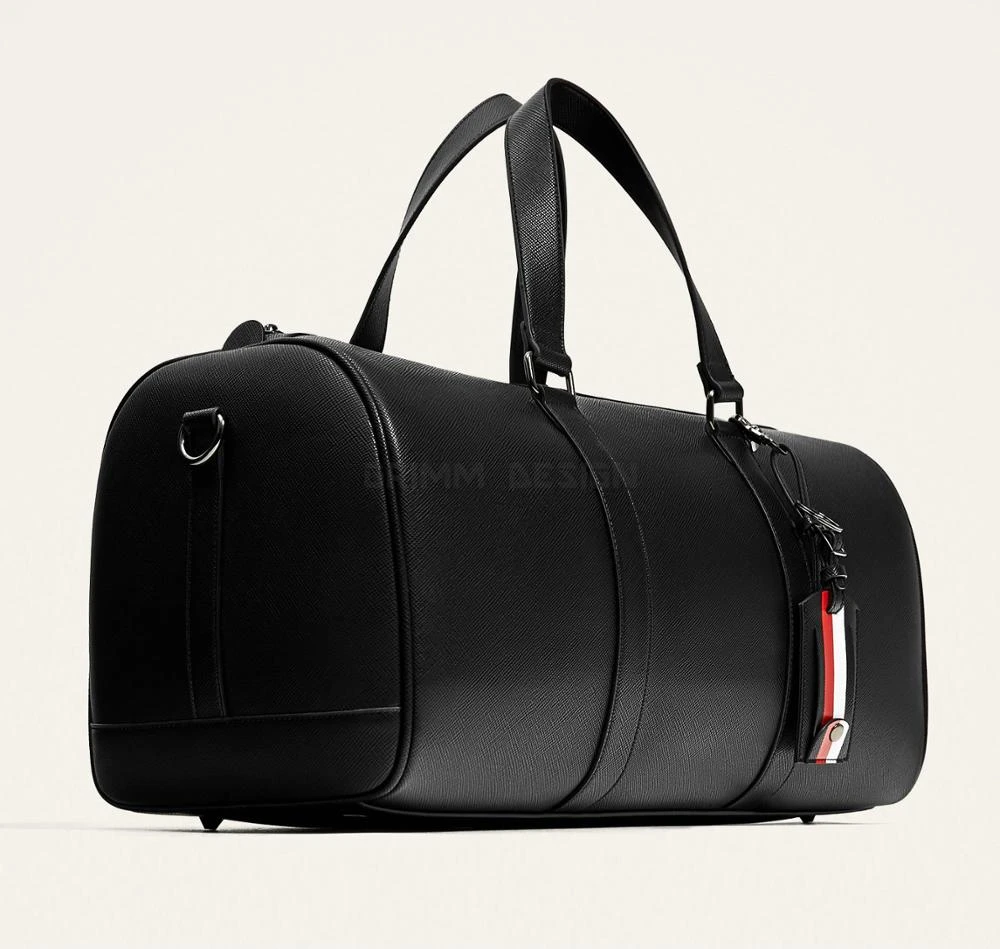 Fashion genuine leather casual leather weekender travel leather bags for weekender duffel duffle man bag