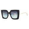 Fashion Lady luxury  Sun glasses UV400 Square Oversize Women Shades Sunglasses luxury fashion brand sunglasses