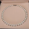 fashion trendy 10mm pearl beads chocker natural pearl necklace jewelry
