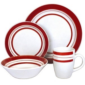 Fashion wholesale dinner set restaurant hotel used aparelho de jantar em porcelana tableware dinnerware set