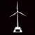 Import Fashionable design white paint educational toys small solar windmill from China