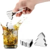Fast Frozen Metal Ice Cube Christmas Tree Shaped  304 Stainless Steel Ice Cube- Best Christmas Gift