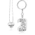 Import Father And Daughter Gift There Is This Girl She Stole My Heart She Calls Me Daddy Father Daughter Keychain Necklace Set from China