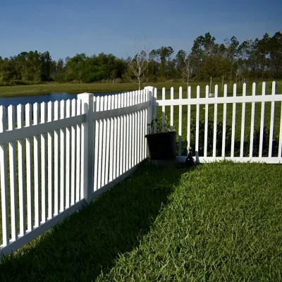 Fencemaster Quality PVC Picket Garden Fence, Vinyl Picket Fence, Plastic Outdoor Picket Fence