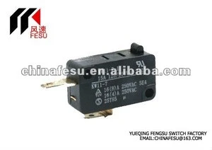 FESU065 15A 250VAC micro switch with lever uv approval low operating force kw3 oz micro switch