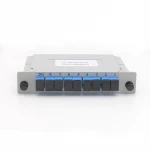 Fiber network equipment FTTH optical  1x8  PLC fiber Optic Splitter  SC/UPC SC/APC