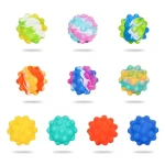 fidget toy puzzle pop ball sensory stress balls fidget toys decompress focus squeeze  toys ball