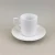 Import Fine straight side small capacity  white ceramic cup saucer for sale from China